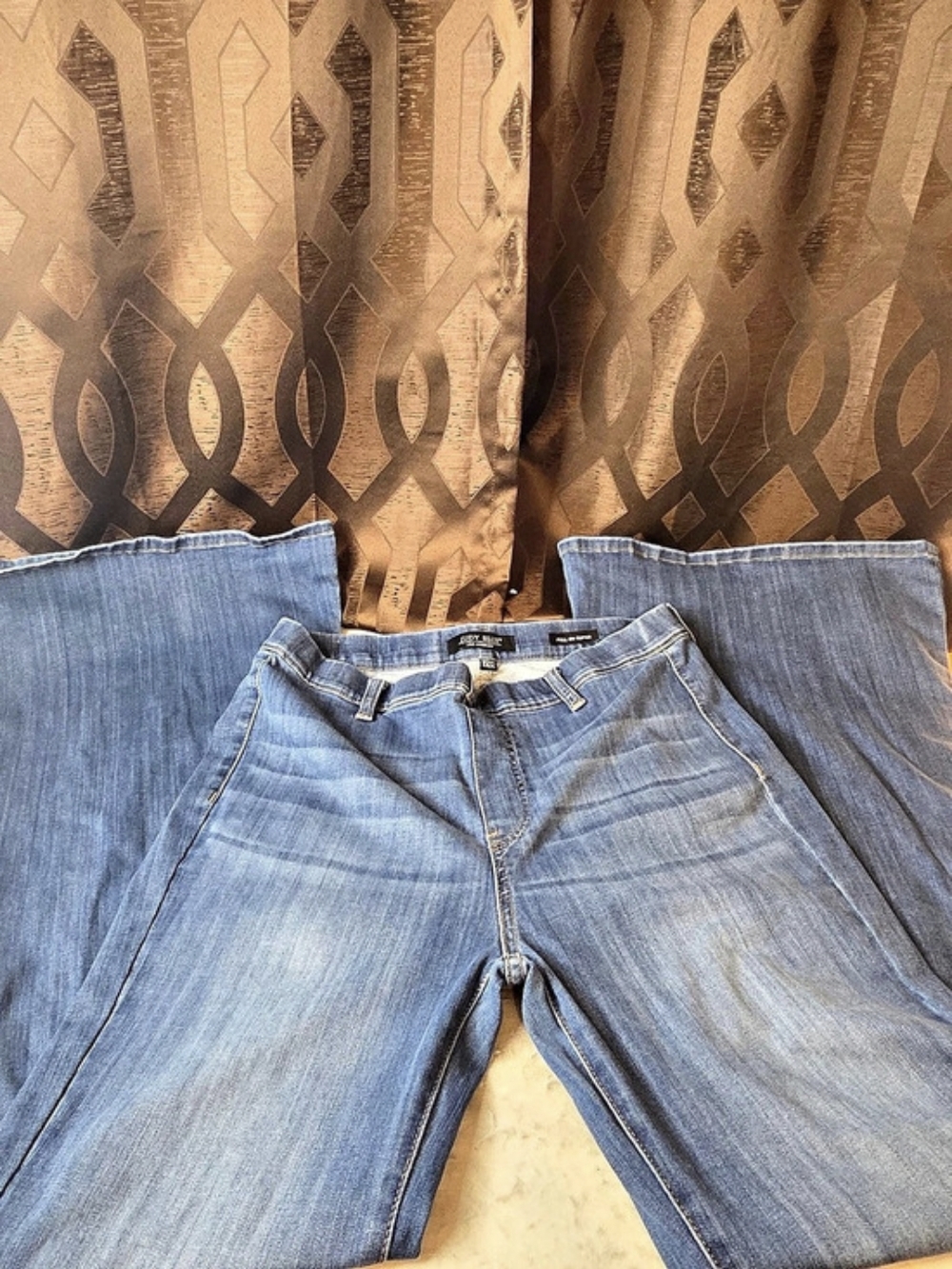 Judy Blue Pull On Super Flare Jeans Waist 15/32 - Picture 2 of 15